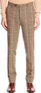 PAISLEY & GRAY Downing Slim Fit Flat Front Houndstooth Wool Blend Dress Pants