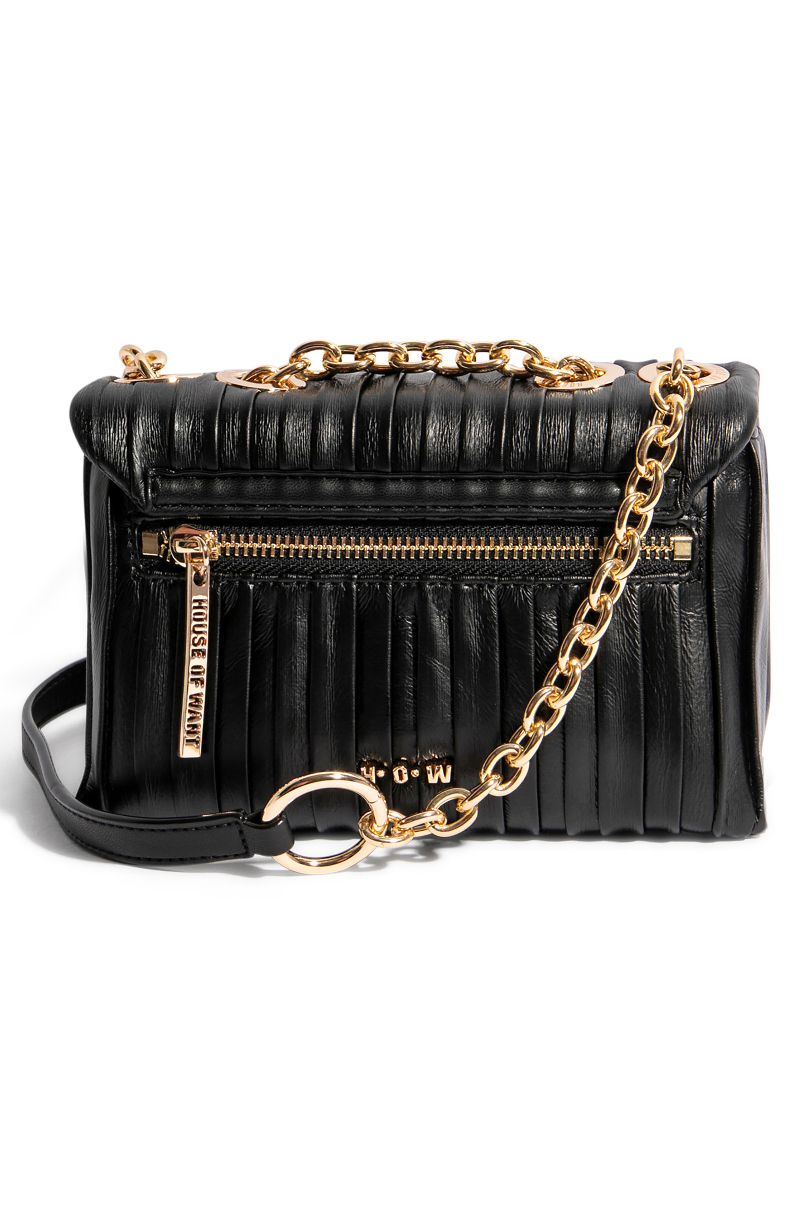 HOUSE OF WANT Small How We Slay Vegan Leather Shoulder Bag, Alternate, color, 