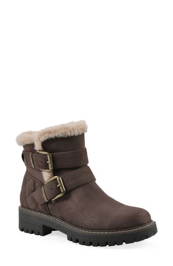 Cliffs By White Mountain Marvin Faux Fur Lined Bootie In Brown