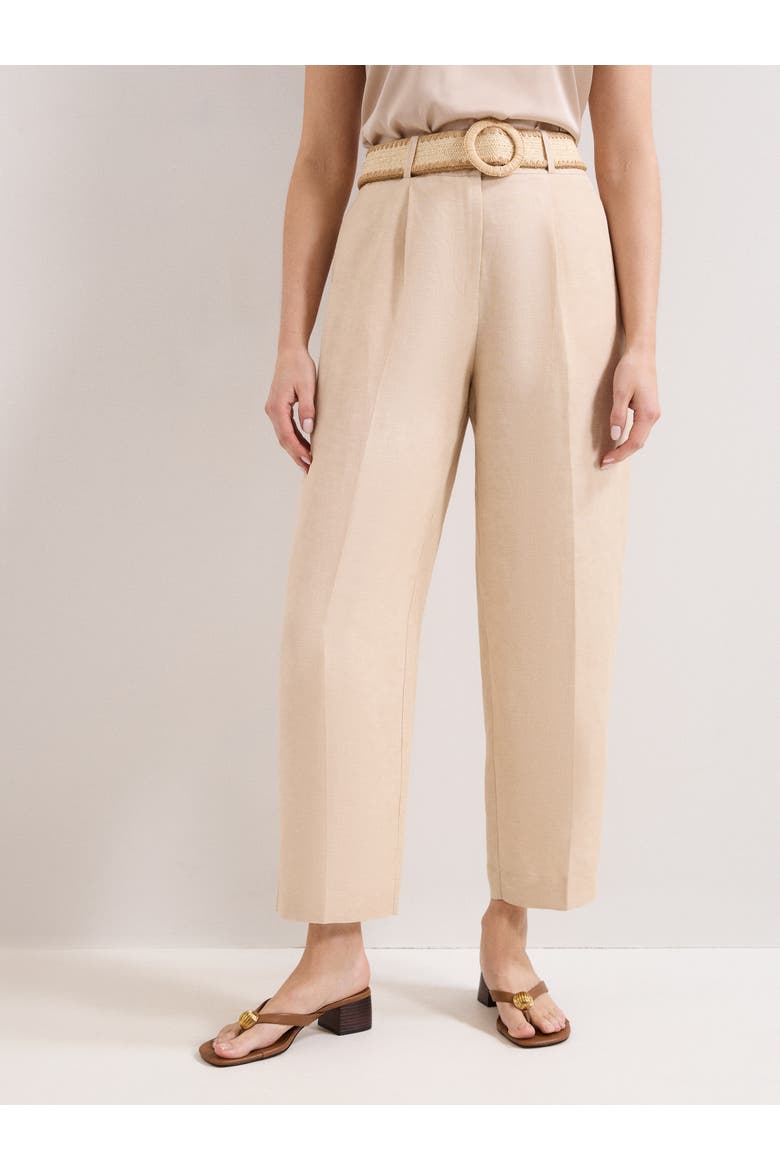 Elena Linen Trouser, Main, color, Neutral