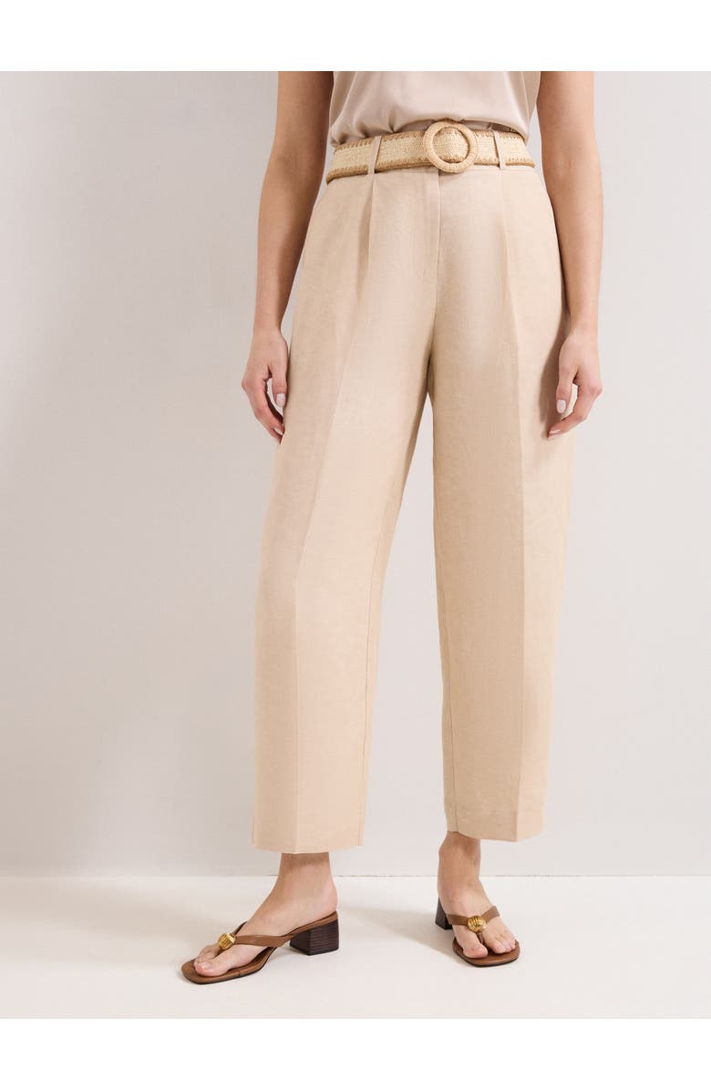 Phase Eight Elena Linen Trouser, Main, color, Neutral