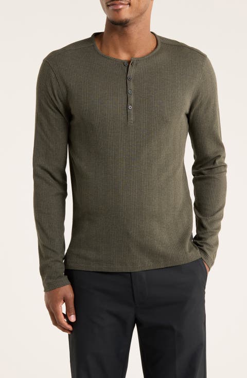 Richard Long Sleeve Waffle Henley