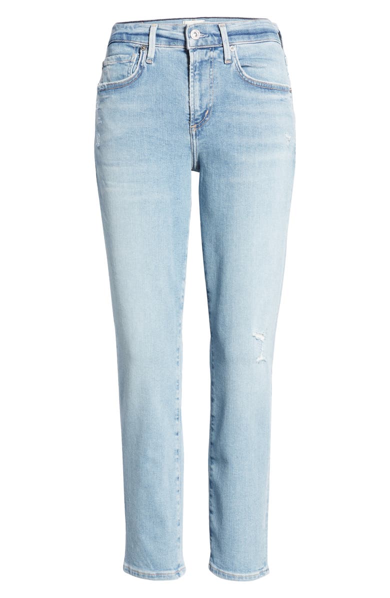 Citizens of Humanity Ella High Waist Slim Crop Straight Leg Jeans, Alternate, color, 