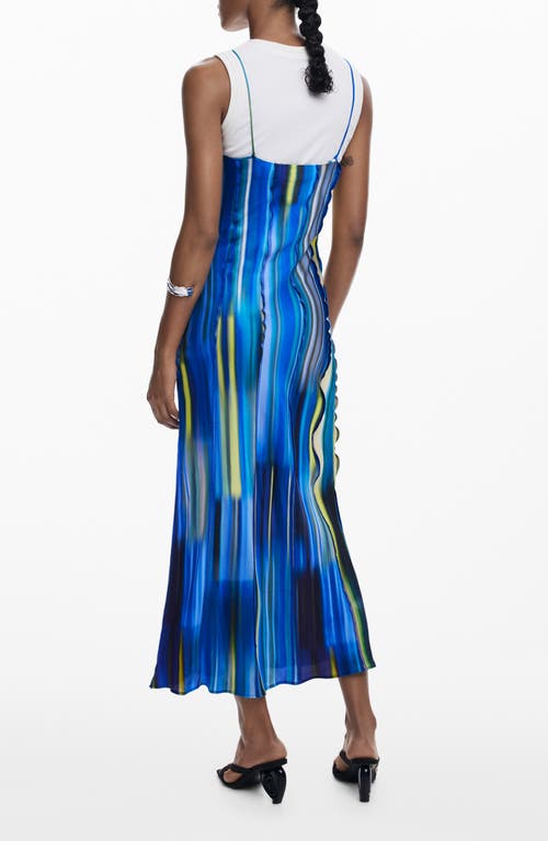 Desigual Sleeveless Maxi Dress In White