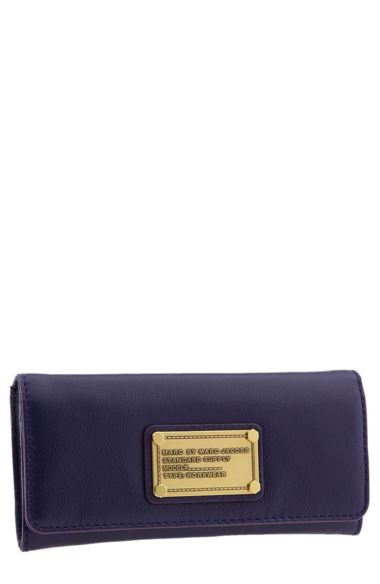 Marc Jacobs MARC BY MARC JACOBS 'Classic Q - Long' Trifold Wallet, Main, color,