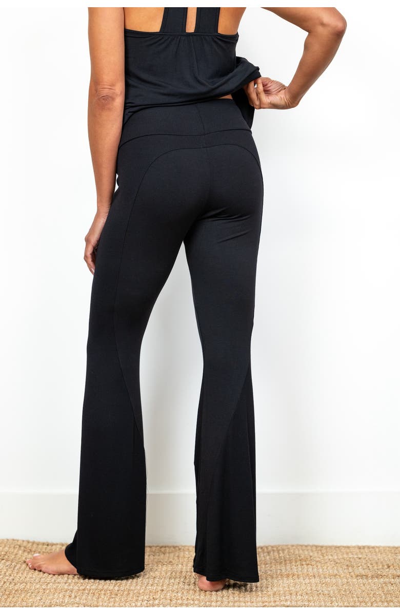 JJwinks Happy Hour Flare Lounge & Sleep Pants Petite, Alternate, color, Black