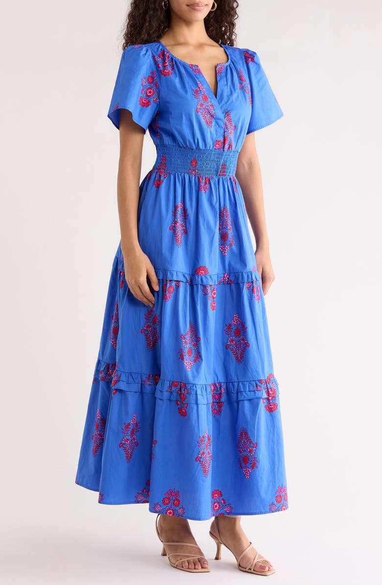 SUGARLIPS Shayna Floral Print Maxi Dress, Alternate, color, 