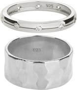 Bearfruit Jewelry 18k Gold Plated Sterling Silver Classic Gold Ring Duo Gift Guide