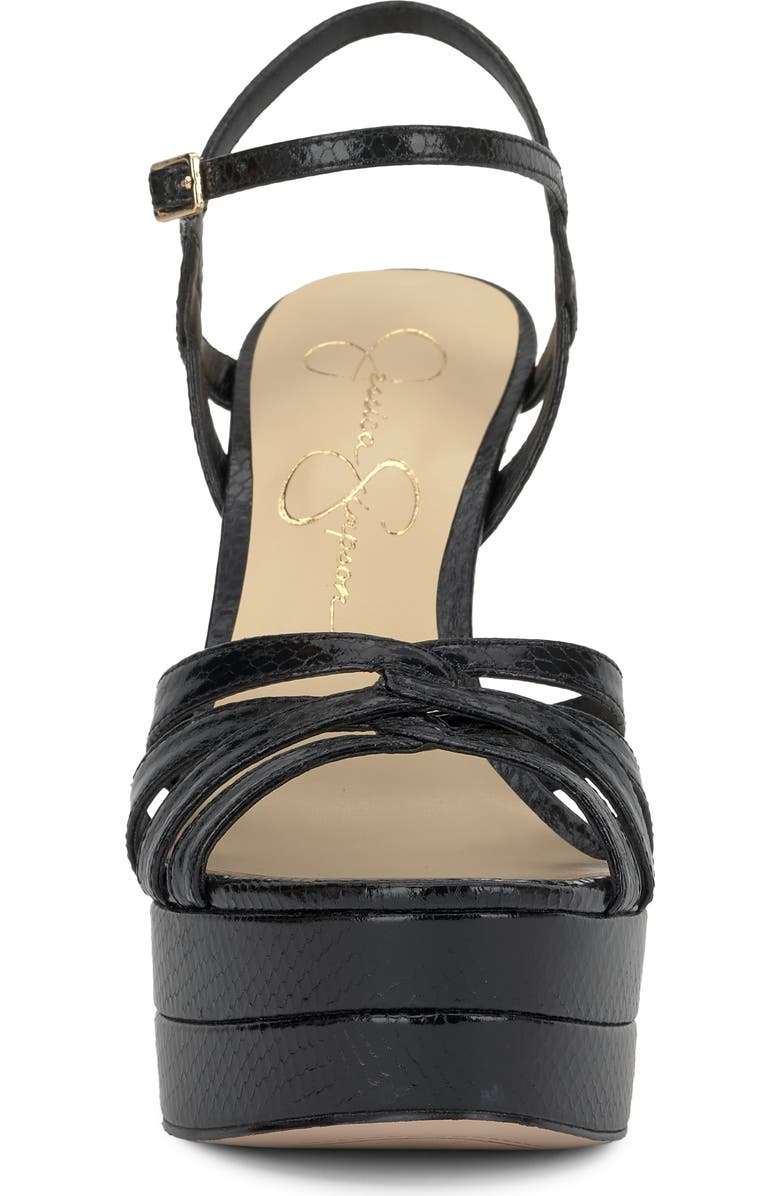 Jessica Simpson Itzari Ankle Strap Platform Sandal, Alternate, color, Black