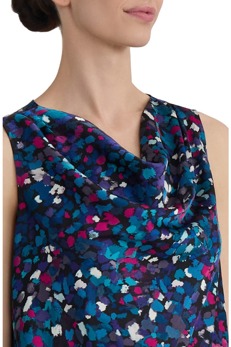 Cowl Neck Sleeveless Top, Alternate, color, BLACK MULTI