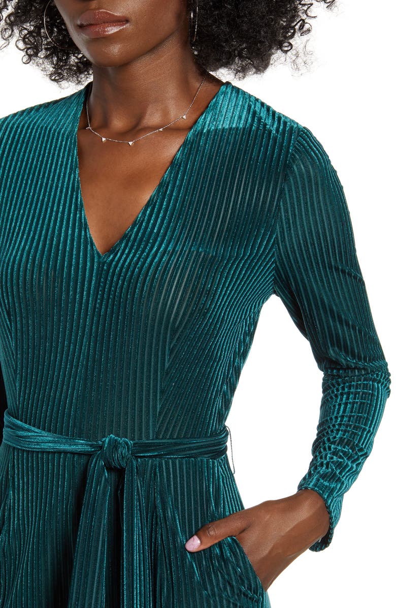 ASTR the Label Velvet Jumpsuit, Alternate, color,