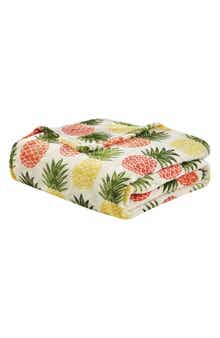 Luxury Home Pineapple Plush Throw Blanket