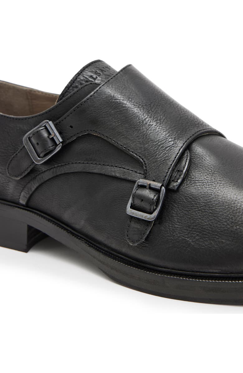 AllSaints Dalton Double Monk Strap Shoe, Alternate, color,
