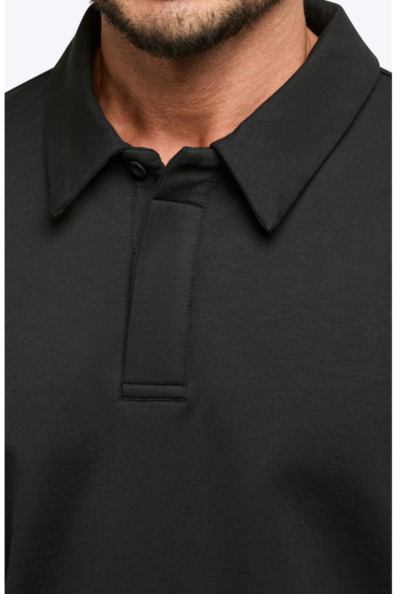 Hyperloop Long Sleeve Polo, Alternate, color, BLACK