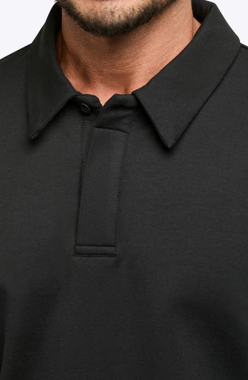 Cuts Hyperloop Long Sleeve Polo In Black