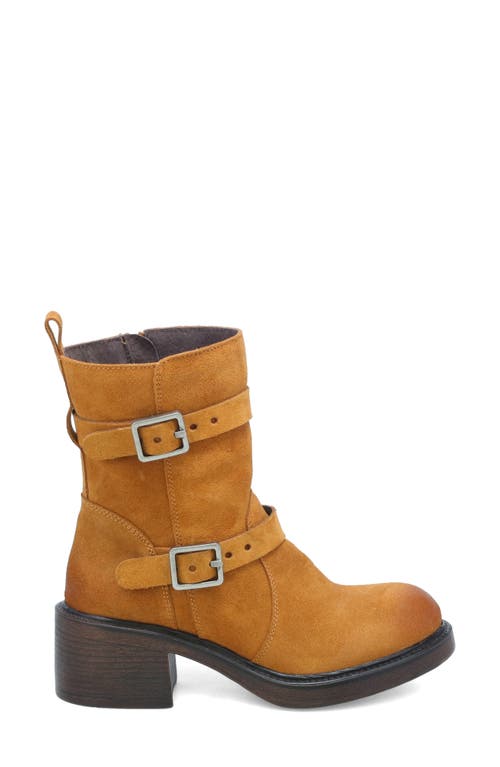 Miz Mooz Bethani Moto Bootie In Wheat Suede