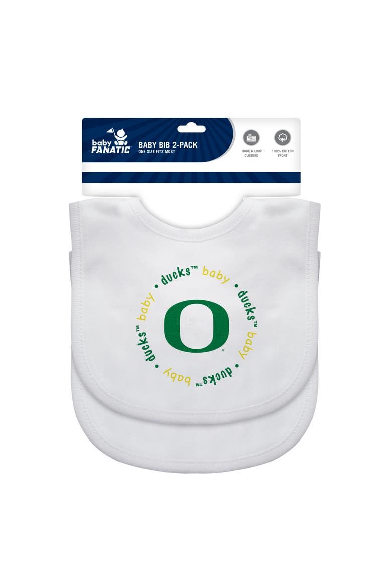 Oregon Ducks - Baby Bibs 2-Pack, Alternate, color, White