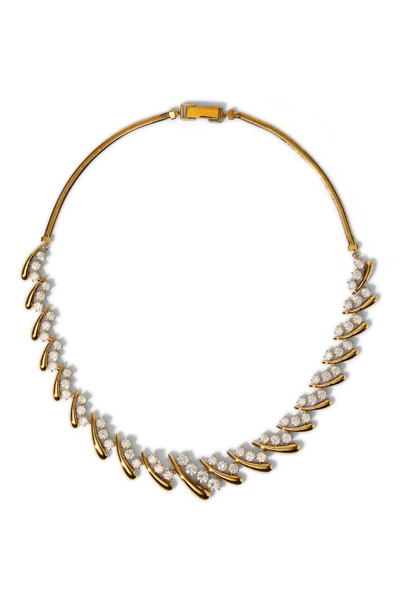 Phenom Cubic Zirconia Necklace, Main, color, GOLD