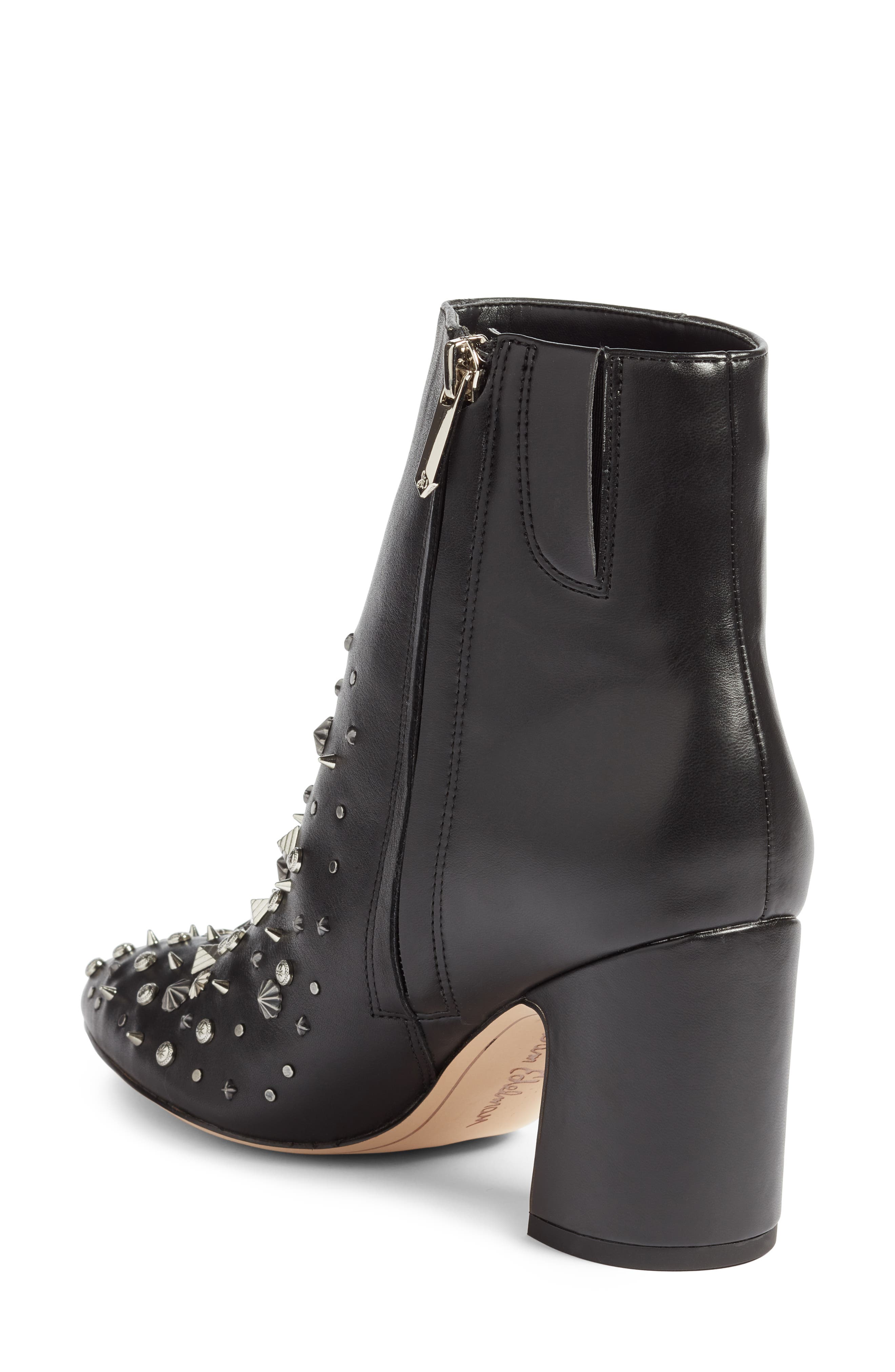 Hal Studded Bootie, Alternate, color, BLACK LEATHER