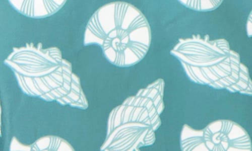 Sunset X Vine Seashell Print Swim Trunks