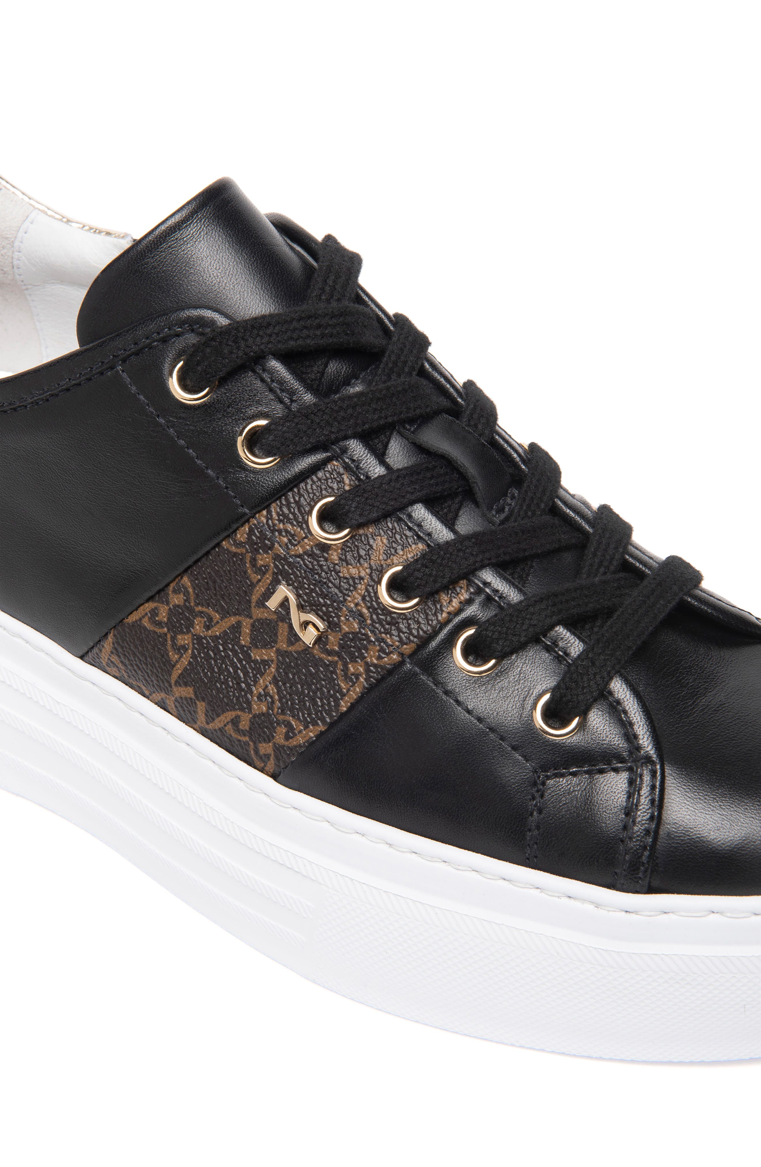 NeroGiardini Logo Skater Platform Sneaker, Alternate, color, 