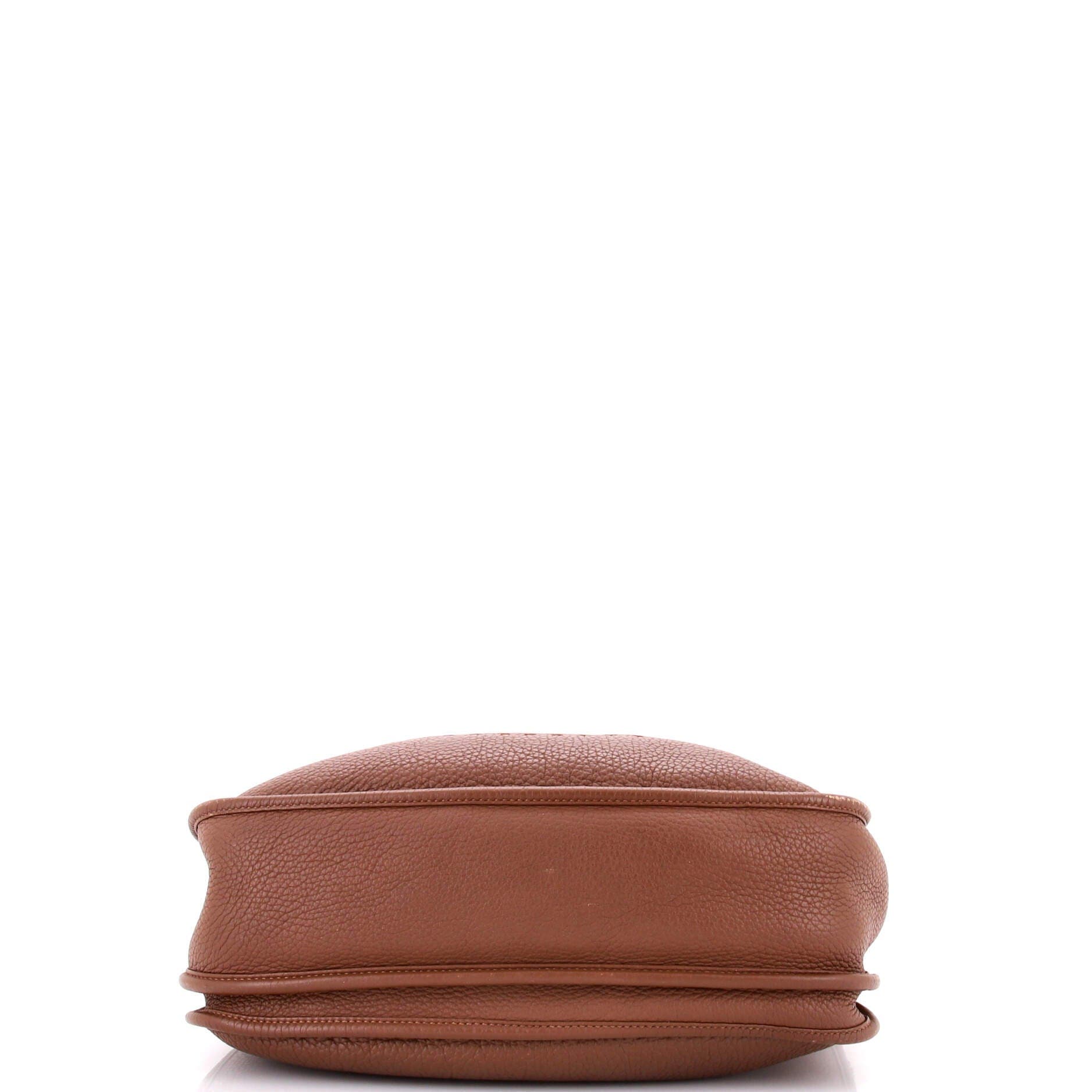 Pre-Owned Hermes Evelyne Bag Gen III Clemence GM, Alternate, color, Alezan