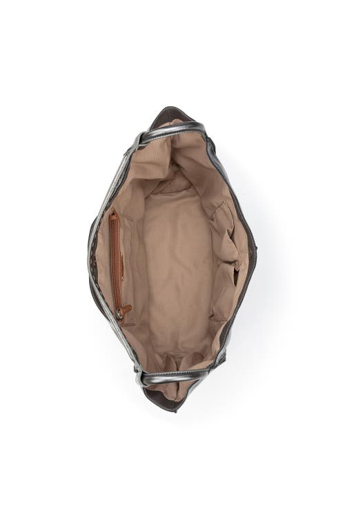 The Sak Los Feliz Large Tote Leather Bag In Gray