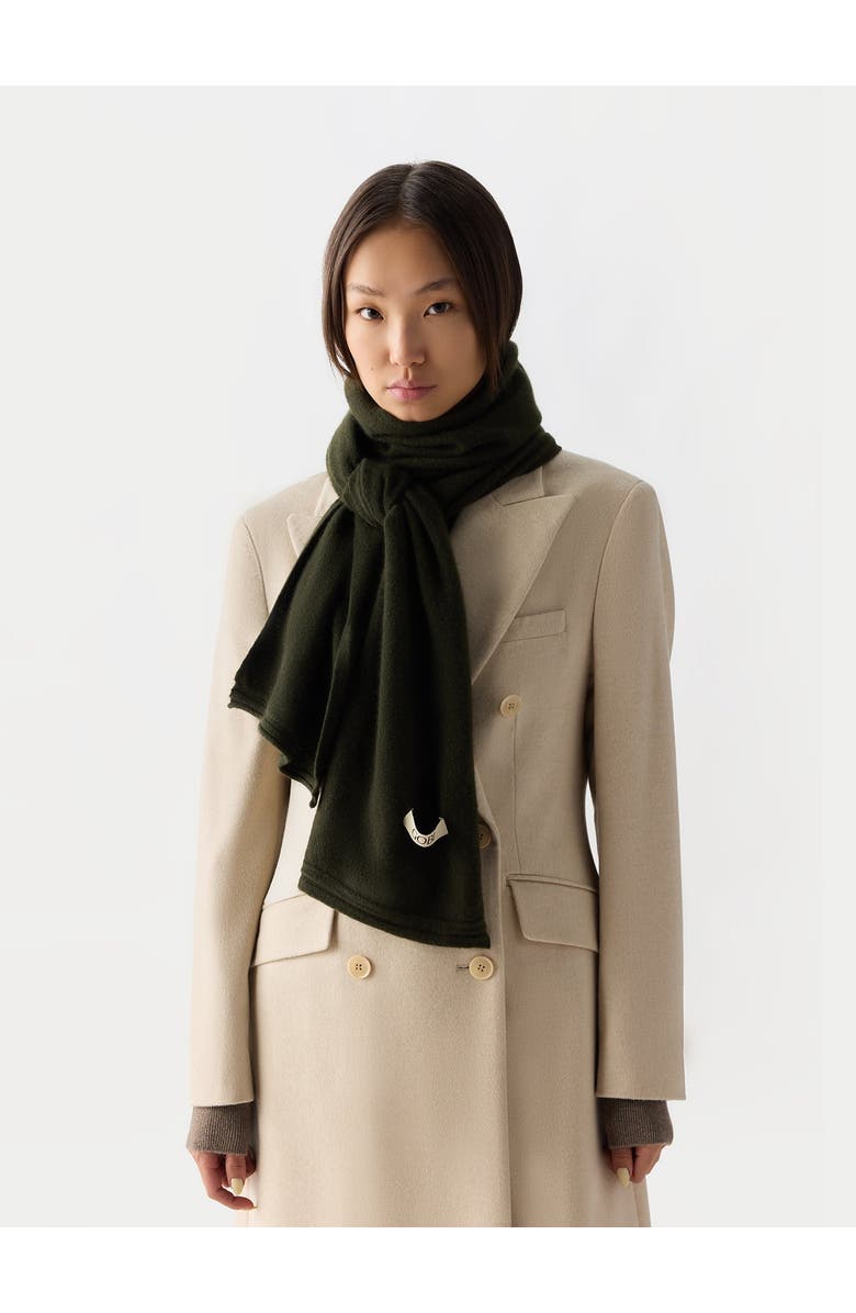 GOBI Mongolian Cashmere Cashmere Jersey Knit scarf, Main, color, Capulet Olive