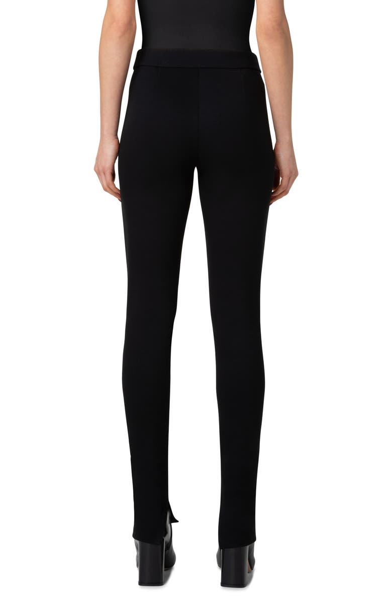 Akris Friatte Split Cuff Leggings, Alternate, color, Black
