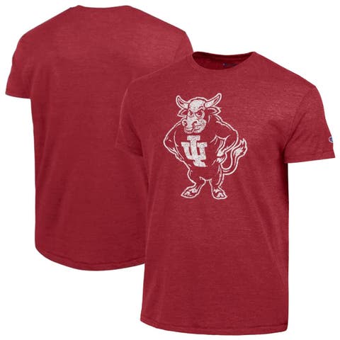 Men's Champion  Crimson Indiana Hoosiers Vintage Triumph Tri-Blend T-Shirt
