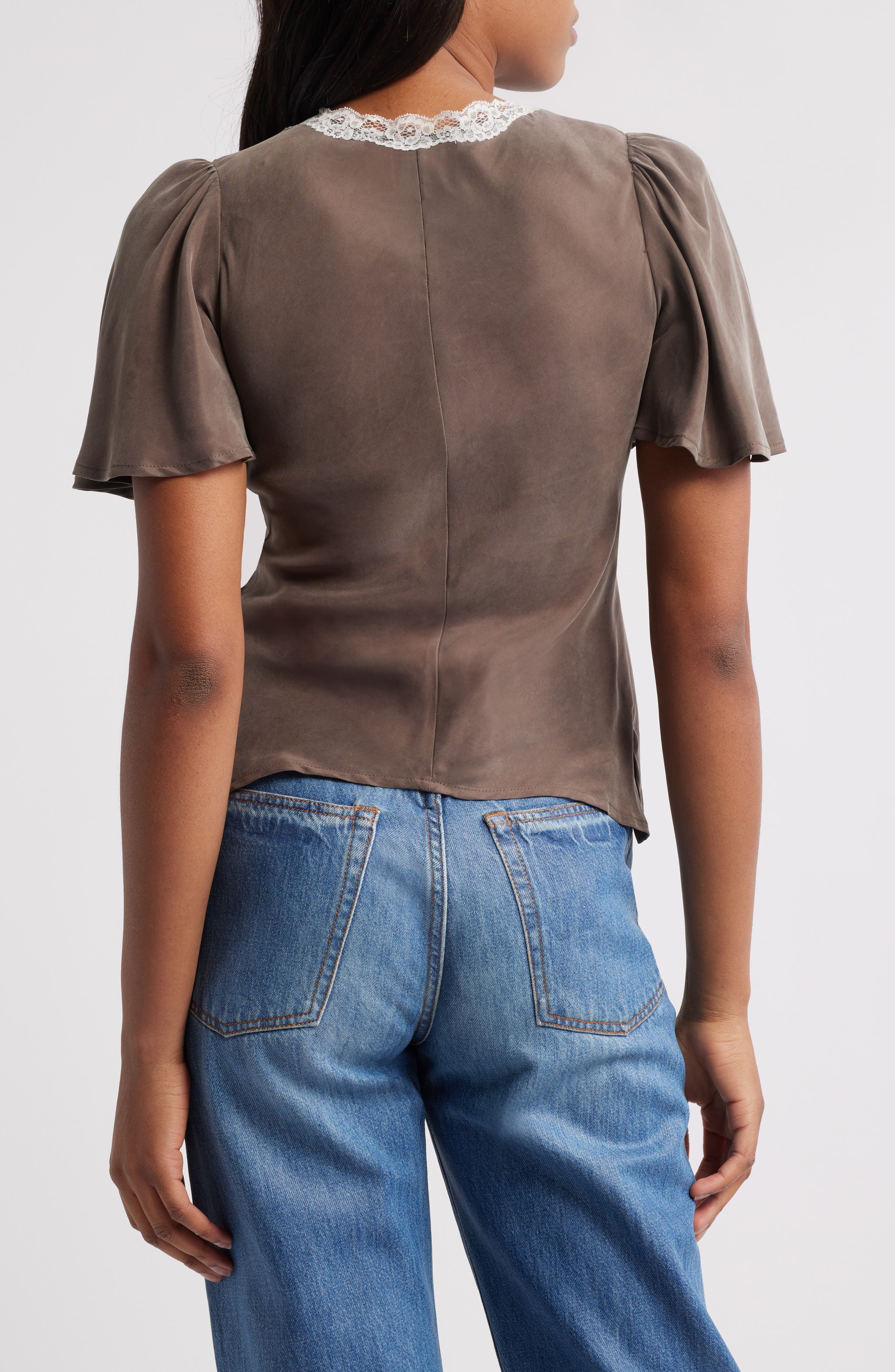 Elianna Lace Trim Top - image 2