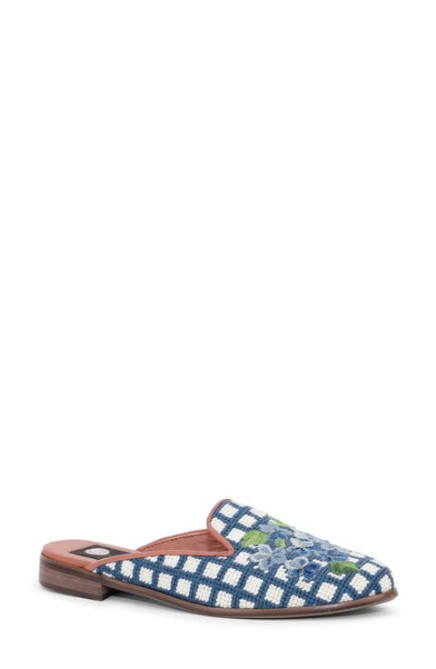 Needlepoint Hydrangea Mule (Women)