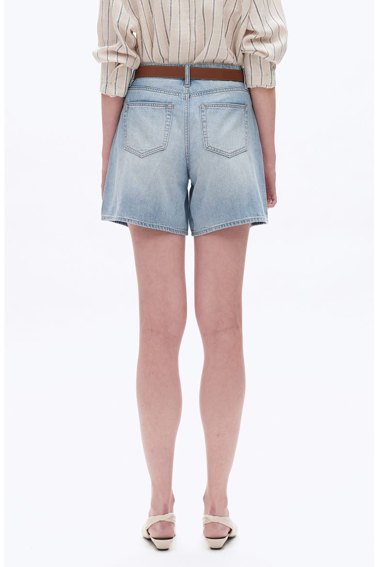 Mid Rise Denim Shorts, Alternate, color, LIGHT BLUE