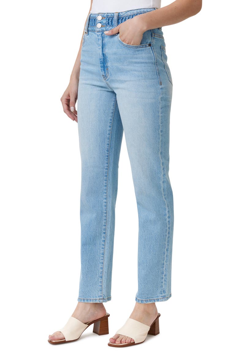 High Waist Tapered Jeans, Alternate, color, FJORD