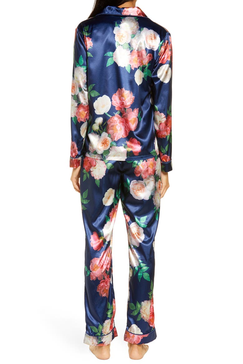 Josie Floral Pajamas, Alternate, color, NAVY
