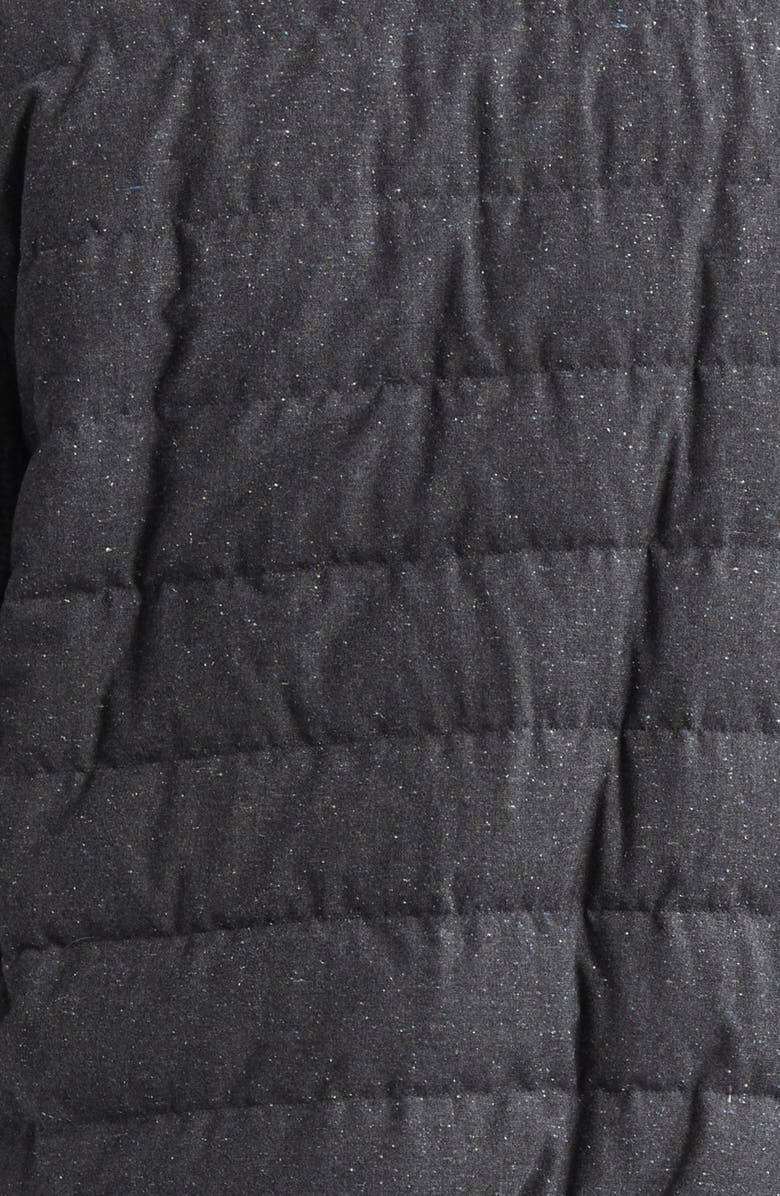 Herno Mixed Media Quilted Wool Blend Knickerbocker Jacket, Alternate, color, Charcoal