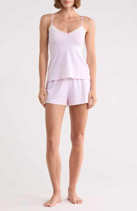 Laura Ashley Peached Stripe Two-Piece Pajama Set