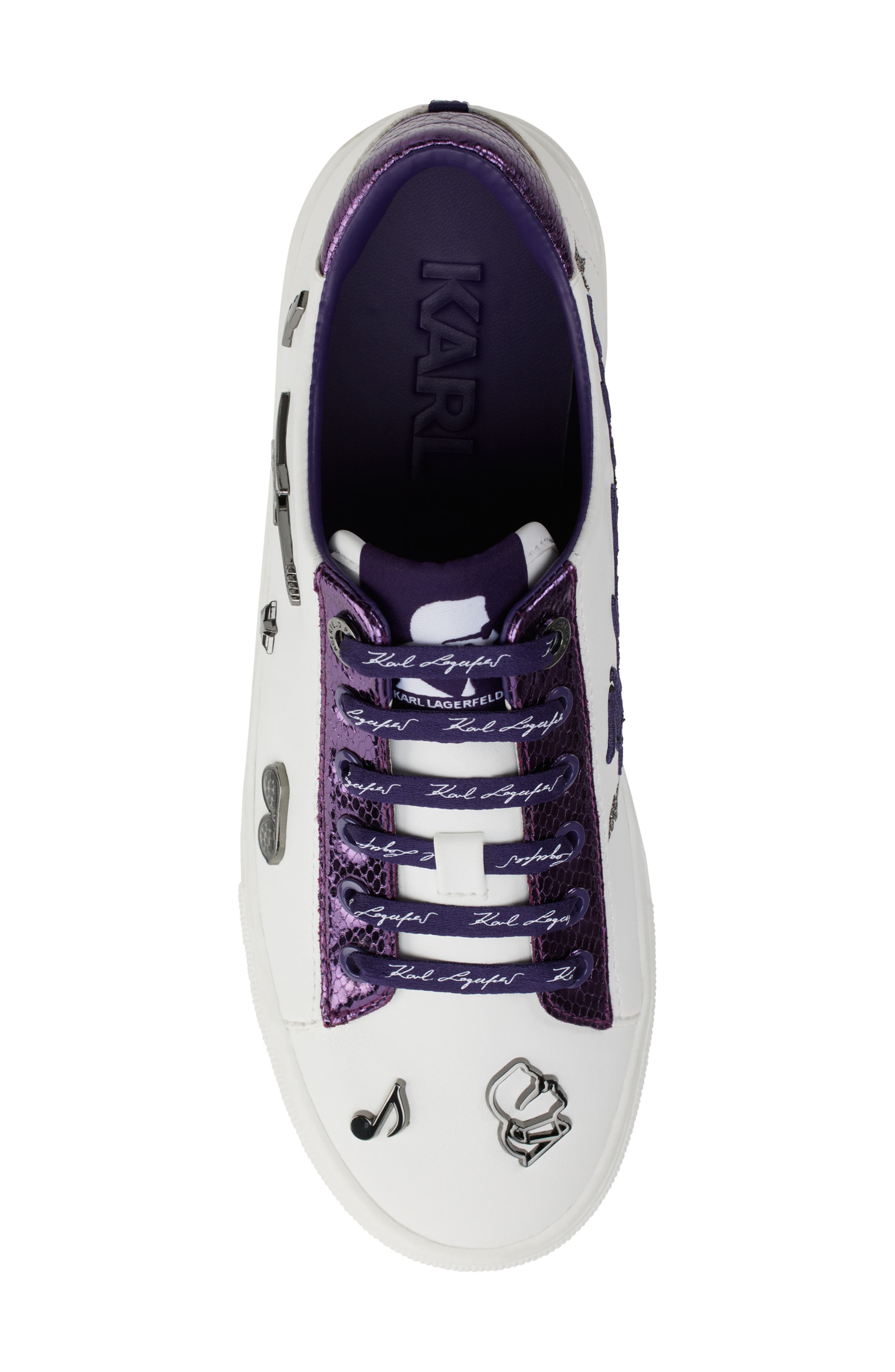 KARL LAGERFELD PARIS Cate Rocker Platform Sneaker, Alternate, color, 