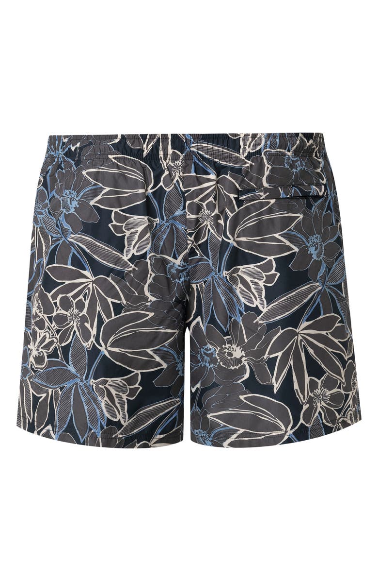 Eton Floral Print Swim Trunks, Alternate, color, 