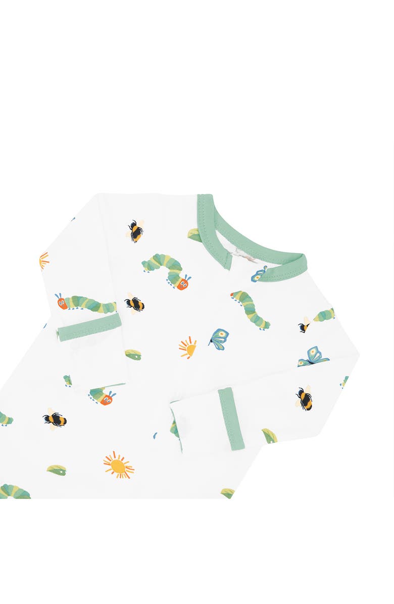 Kyte BABY 'The Very Hungry Caterpillar' Zip-Up Romper, Alternate, color, The Very Hungry Caterpillar