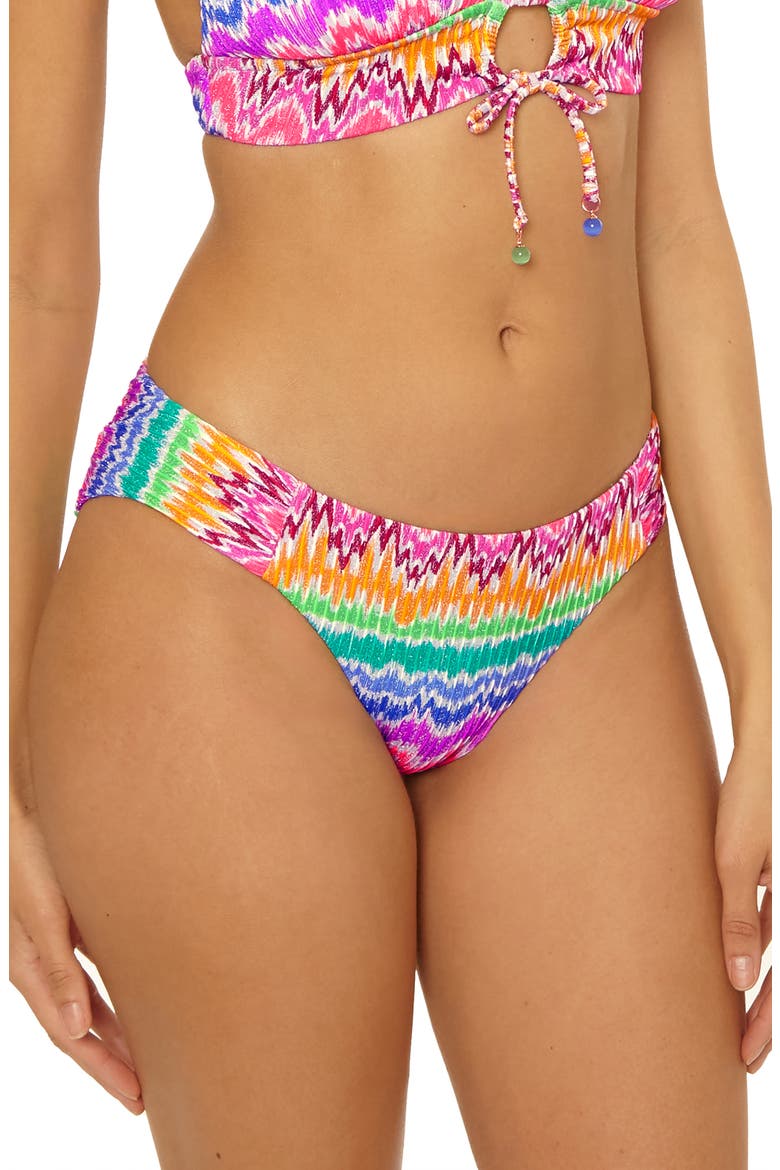 Rio Hipster Bikini Bottoms, Alternate, color, PINK MULTI