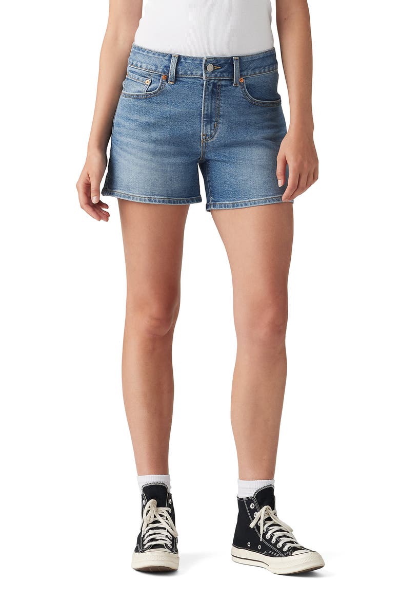 A-Line Denim Shorts, Main, color, NO YOU DIDNT SHORT