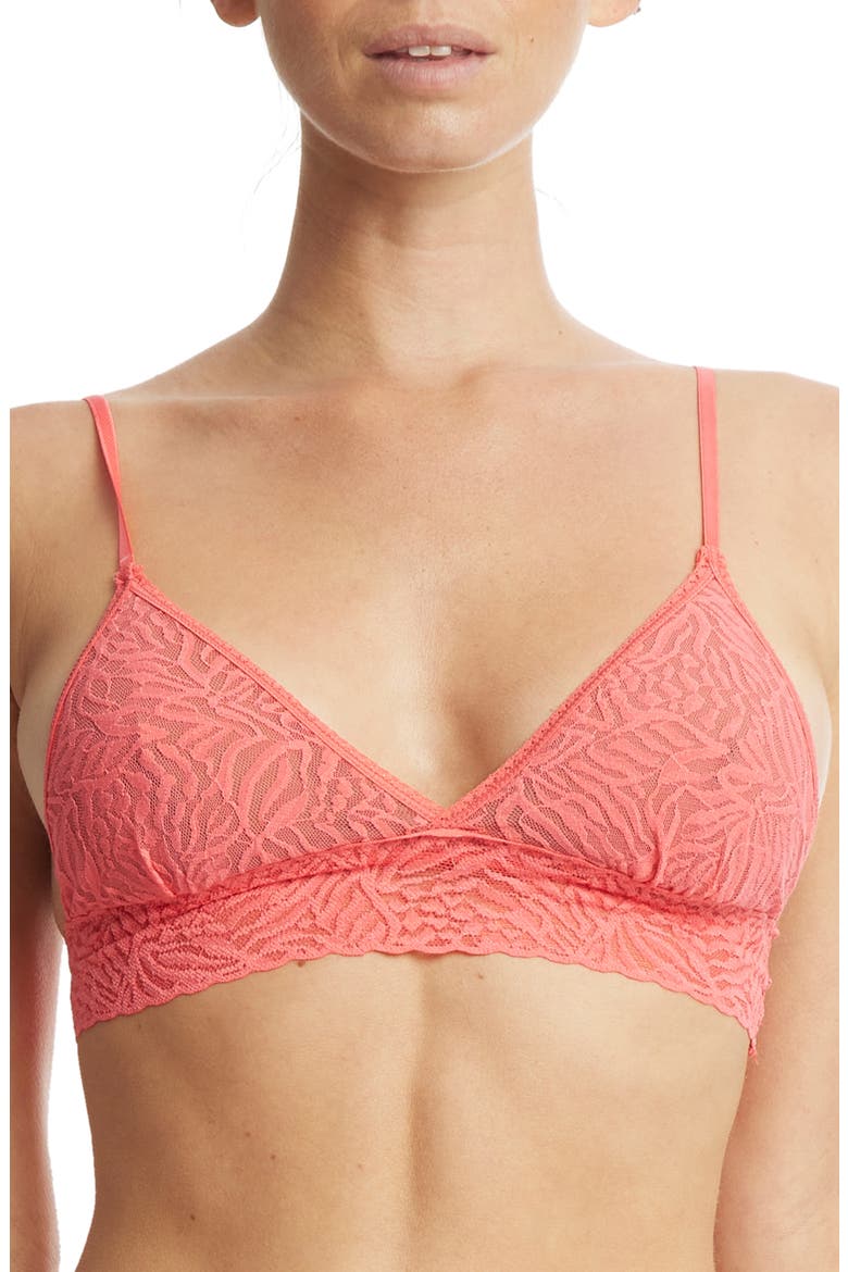 Animal Max Lace Padded Bralette, Main, color, WILD CARD RED