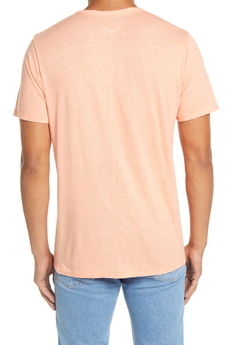 Classic Air Men's Linen Blend T-Shirt, Alternate, color, PEACH FIZZ