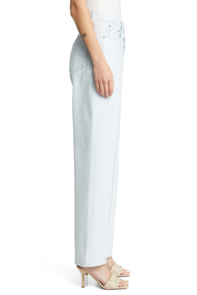 Clove Pintuck High Waist Straight Leg Jeans, Alternate, color, RETREAT