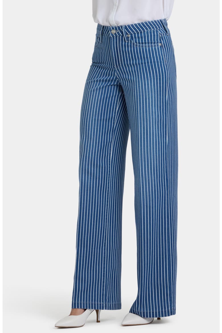 Teresa Stripe Wide Leg Jeans, Alternate, color, MARSEILLES STRIPE