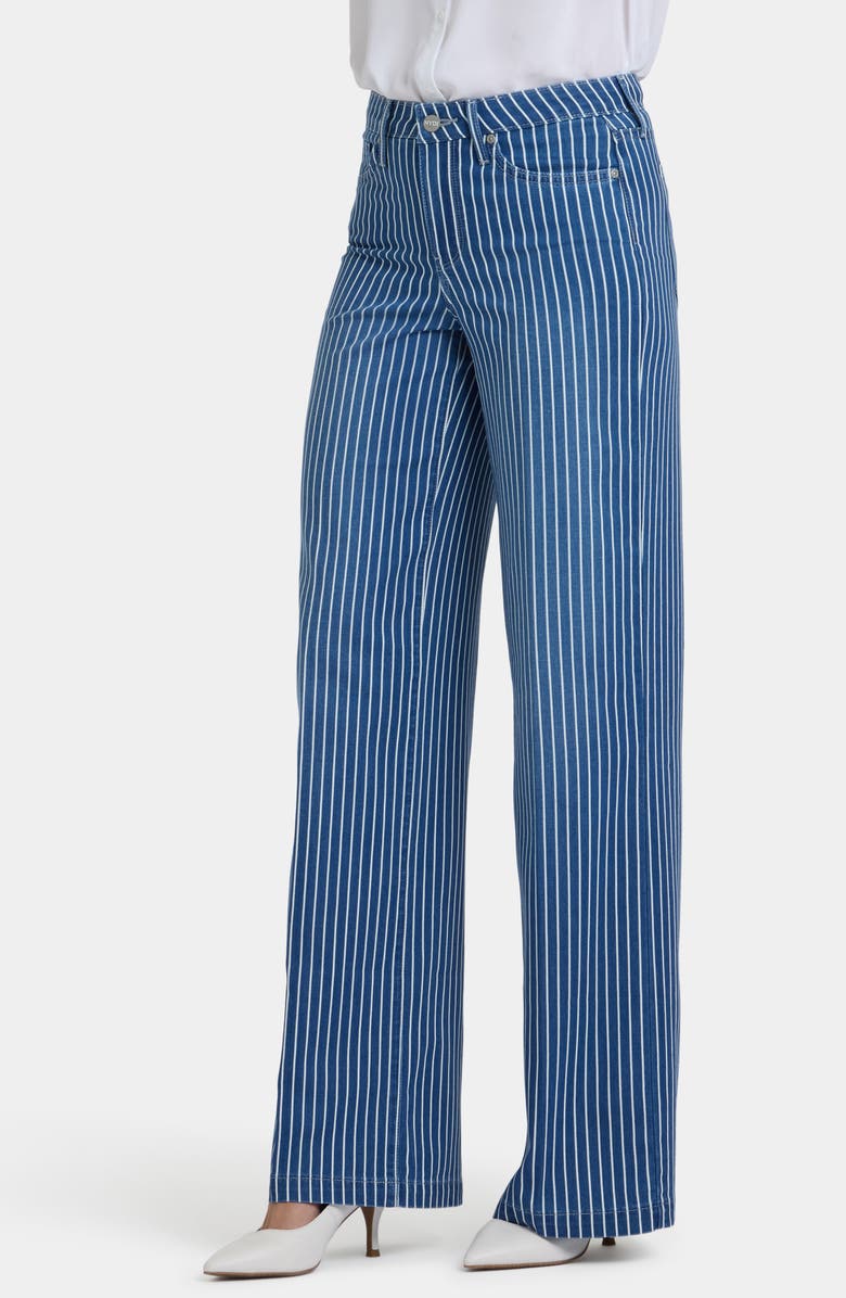 NYDJ Teresa Stripe Wide Leg Jeans, Alternate, color, Marseilles Stripe