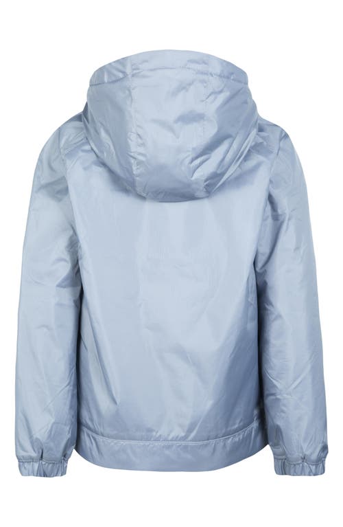 Nike Kids' Camo Print Fleece Lined Windbreaker In Glacier Grey Frost