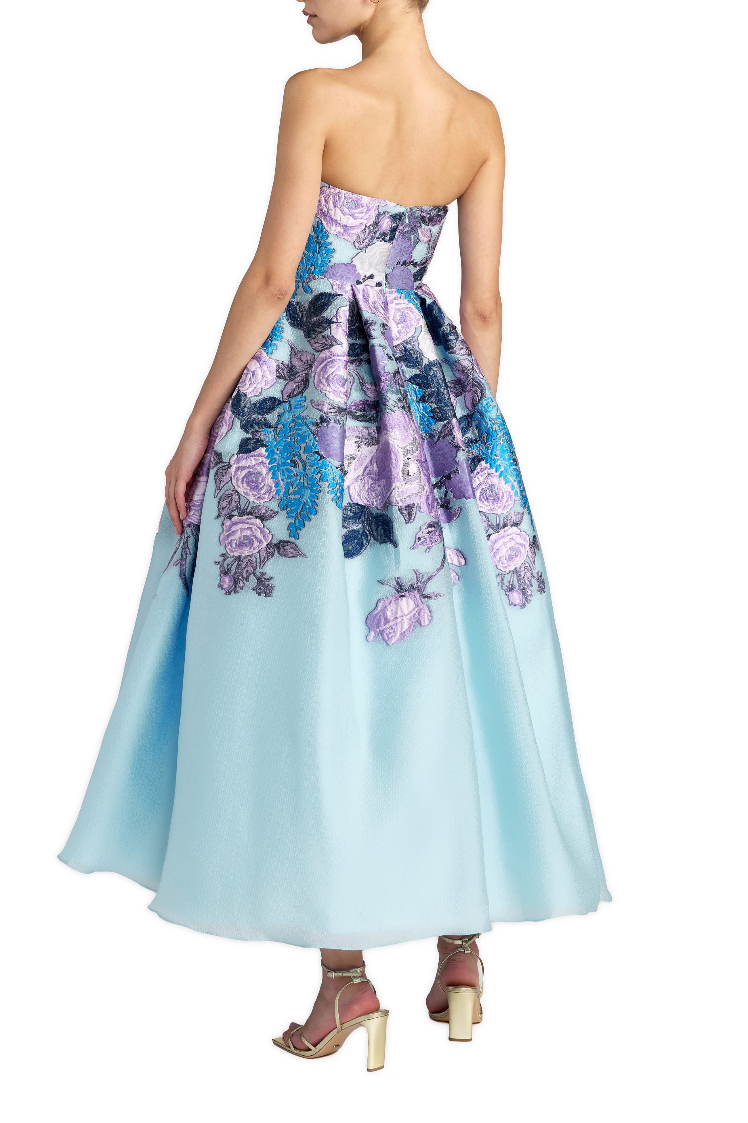 Organza Strapless Ballgown With Pockets - image 2