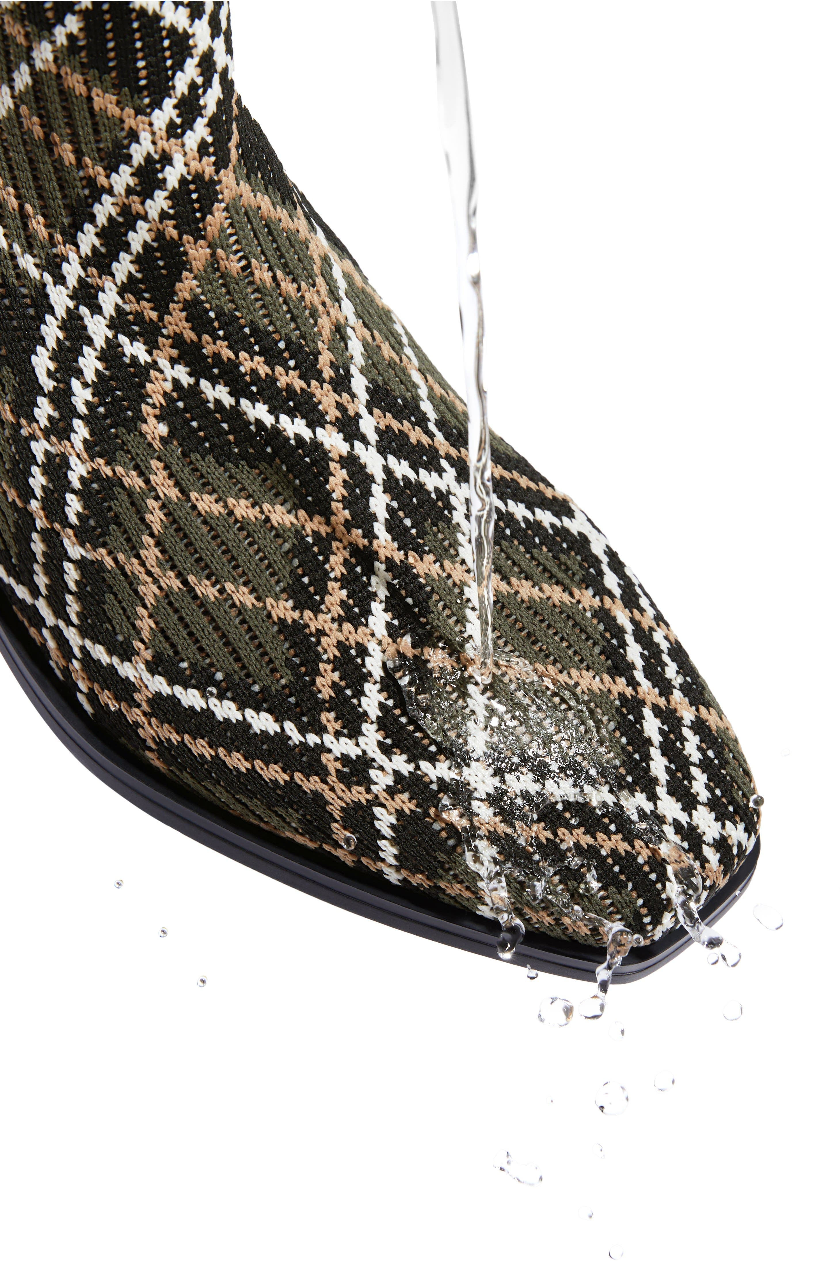 Ryan Slip-On Chelsea Boots, Alternate, color, Dark Olive Lined Plaid